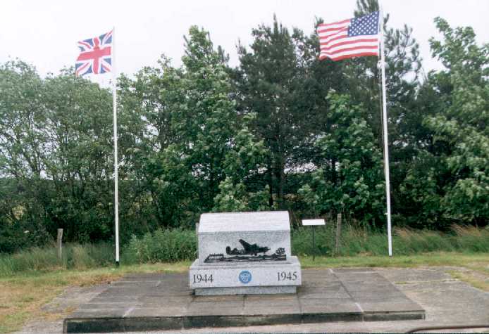 The memorial on the C-47 dispersal at the side of the Lamport - Harrington Road