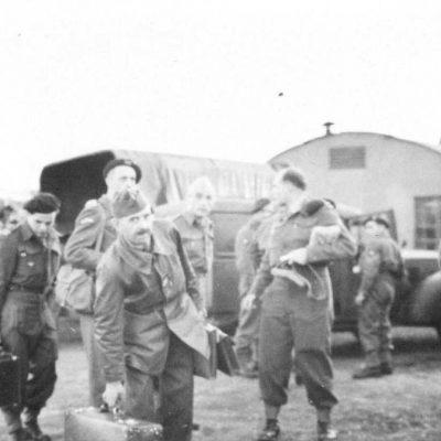 Arrival of "Joes" at airfield